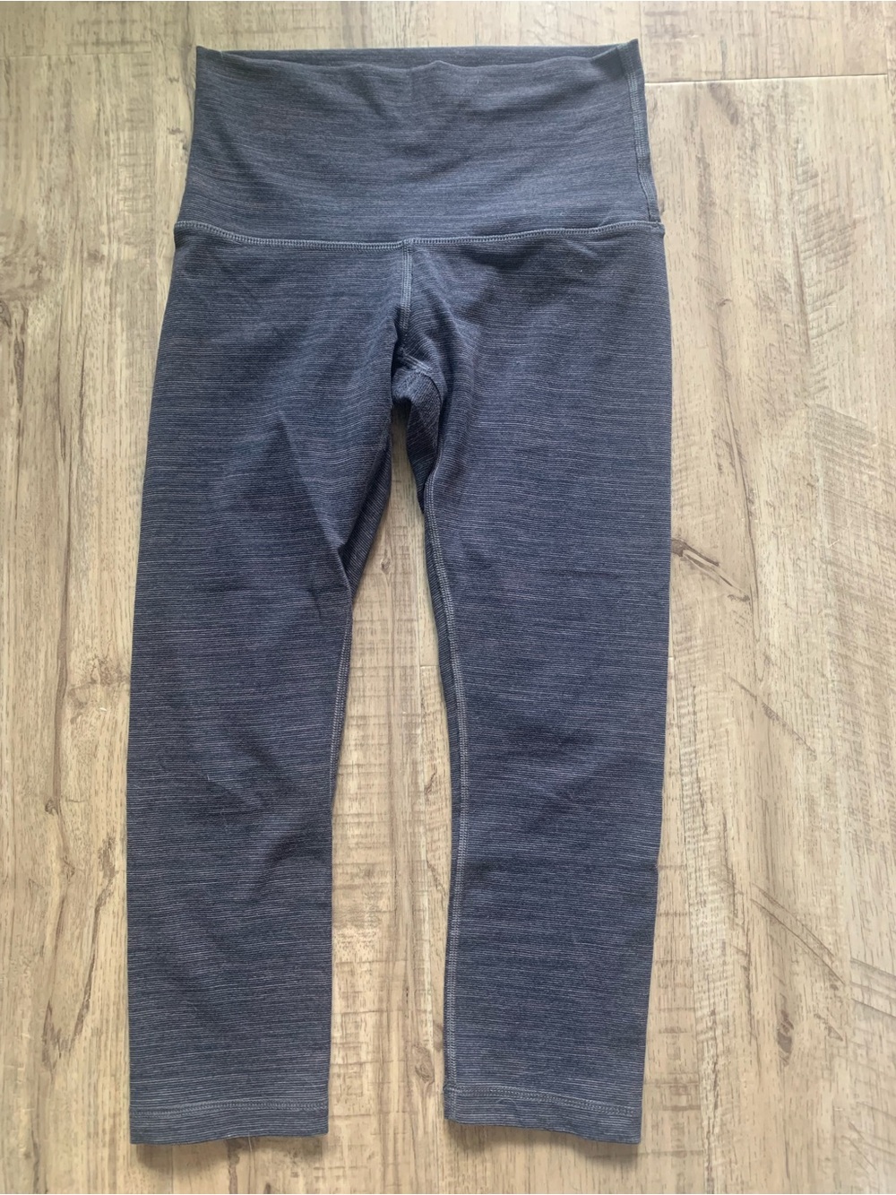 Vintage Lululemon Grey Striped Capri